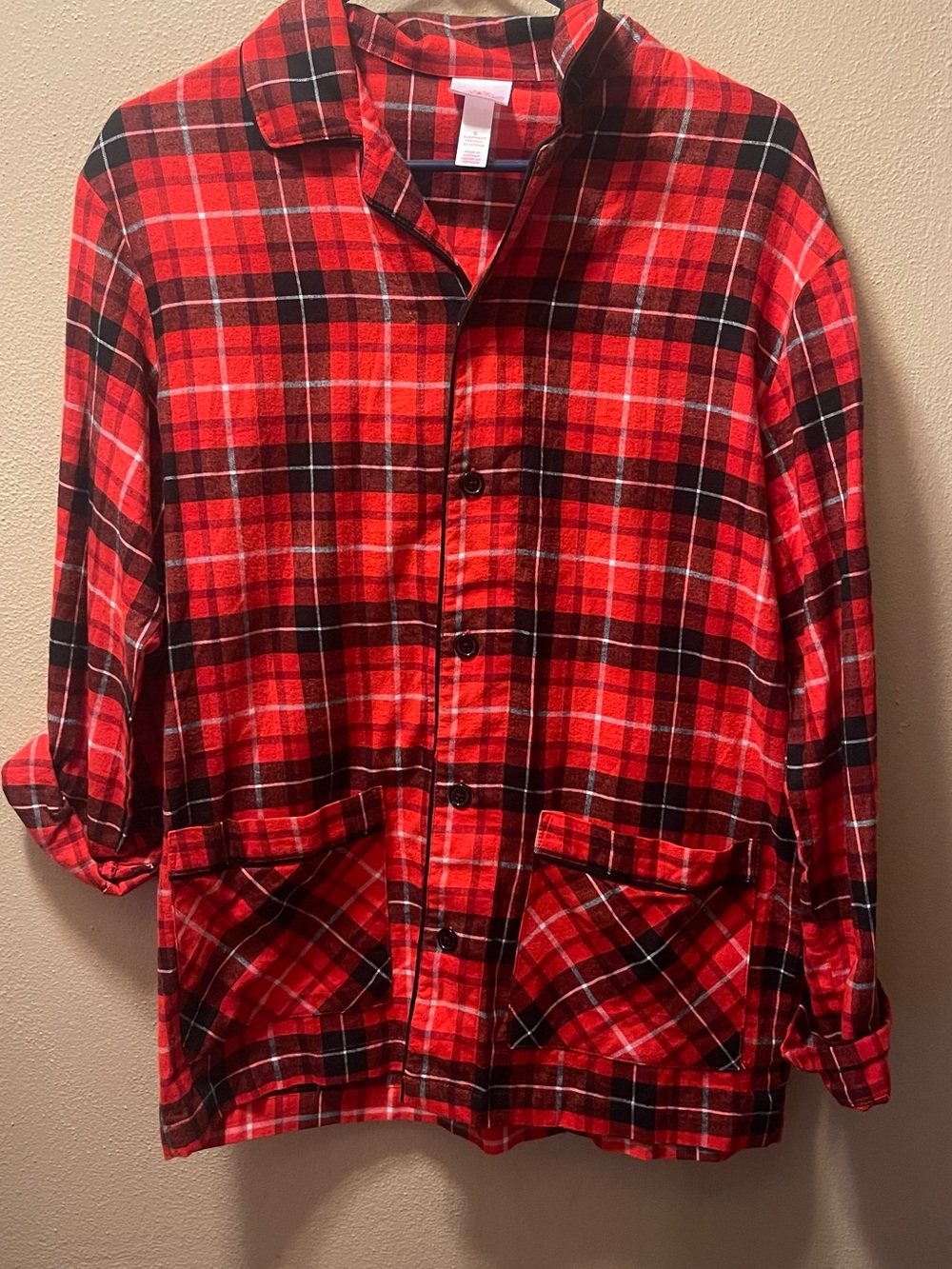Wondershop Red and Black Plaid Sleep Shirt